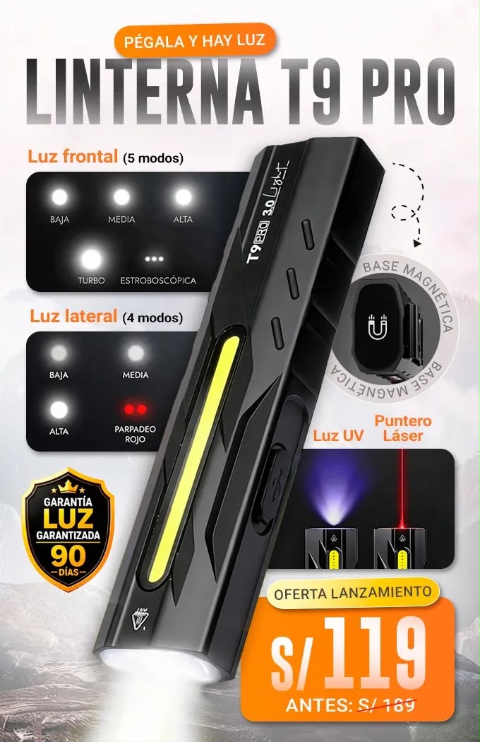 LINTERNA T9 PRO