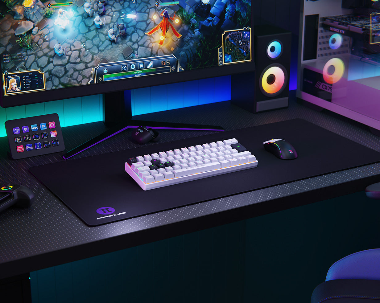 🎮 Teclado Primus – Estilo Gamer Compacto RGB 🖤✨